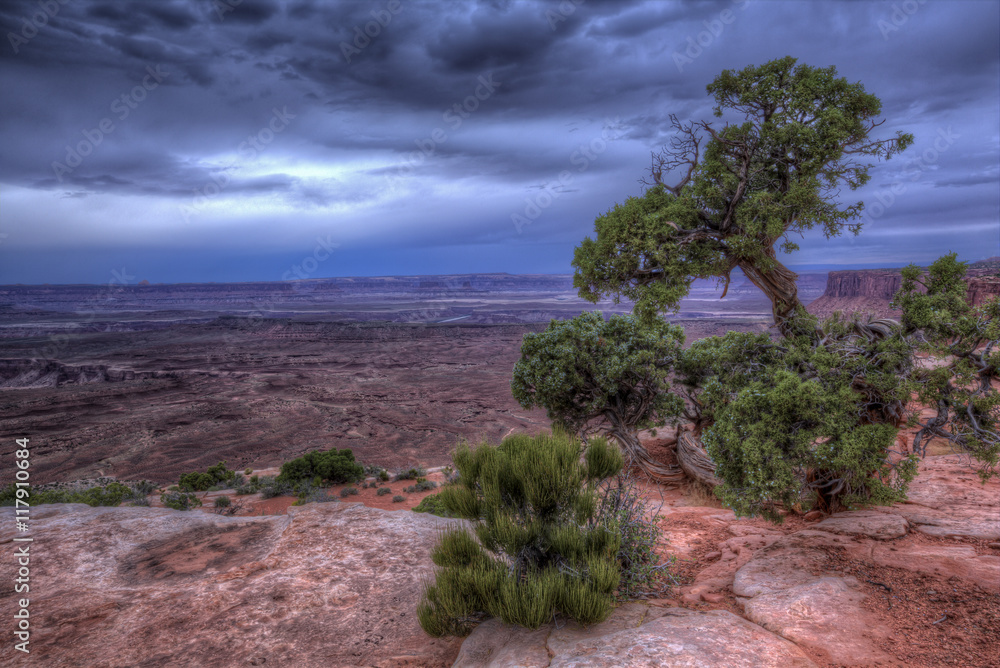 Stormy skies over Canyonlands National Park