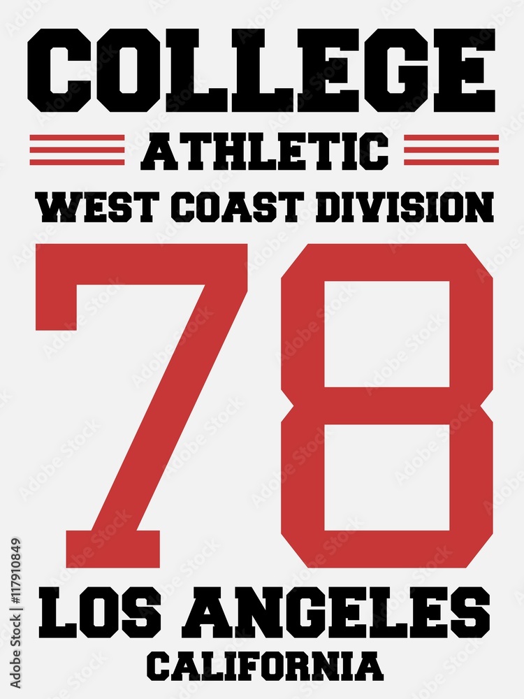 Fototapeta premium Athletic jersey design