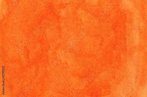 Abstract orange watercolor background.