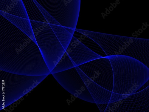 Schilderij op canvas Abstract Background with curve lines