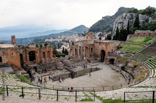 Italien - Sizilien - Taormina - Griechisches Theater (Teatro Greco)