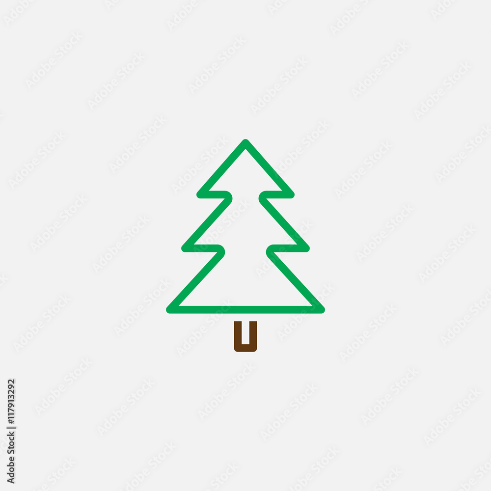 spruce line icon, tree outline vector logo illustration, linear pictogram isolated on white spruce line icon, tree outline vector logo illustration, linear pictogram isolated on white