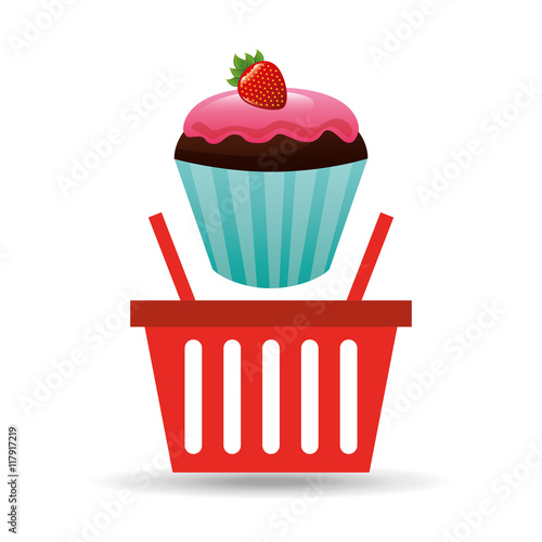 sweet cupcake basket