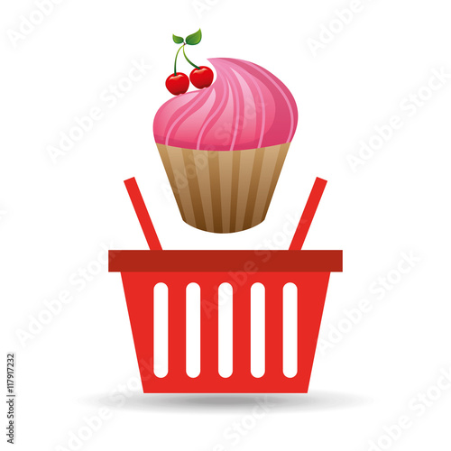 sweet cupcake basket