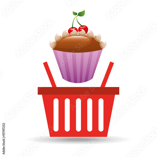 sweet cupcake basket