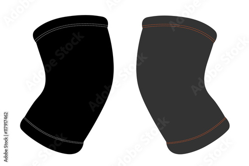 Knee brace in the vector.Elastic knee brace.A bandage to support the knee joint.