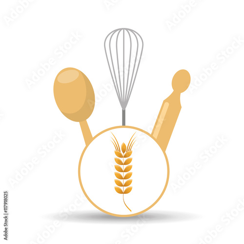 Cookware and wheat spike