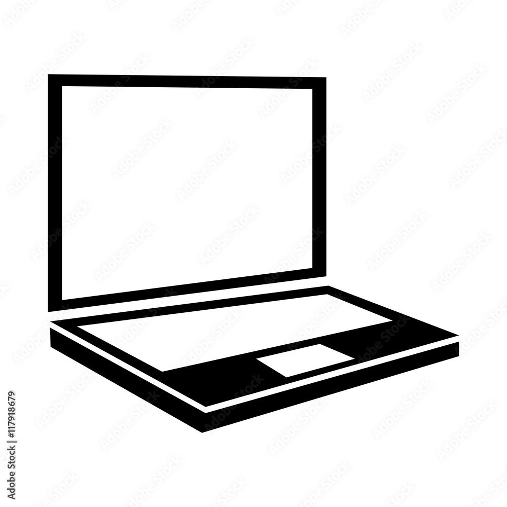 laptop screen computer portable technology electronic icon vecto laptop screen computer portable technology electronic icon vecto