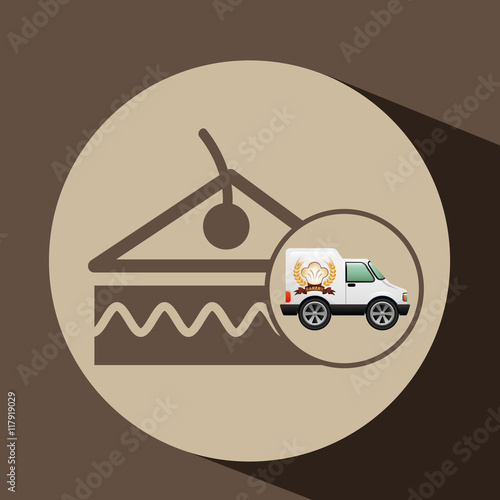 transport of piece of cake