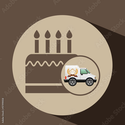 transport of birthday cake