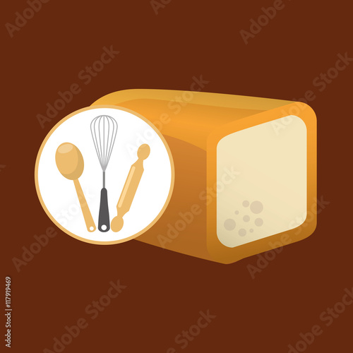 Cookware and sliced bread