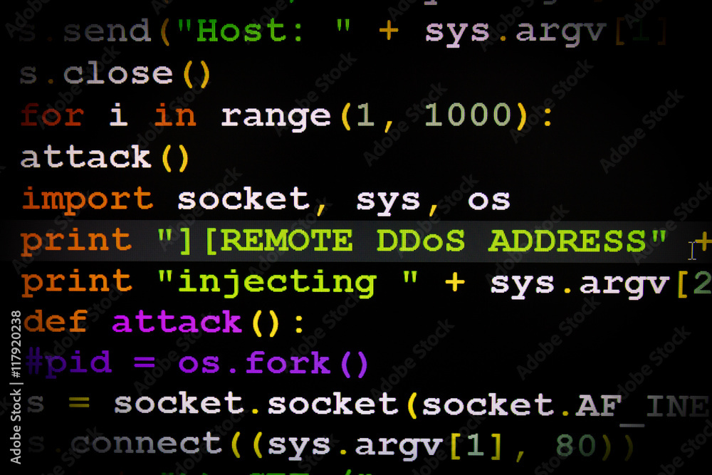 Graphic user interface with DDoS message, concept of internet attack Graphic user interface with DDoS message, concept of internet attack