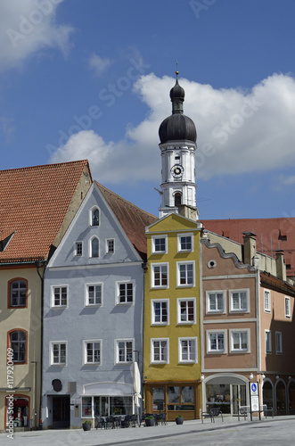 Schrannengasse und Häuser am Salzstadel, Landsberg a.Lech