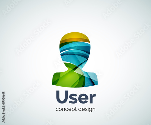 User avatar logo template