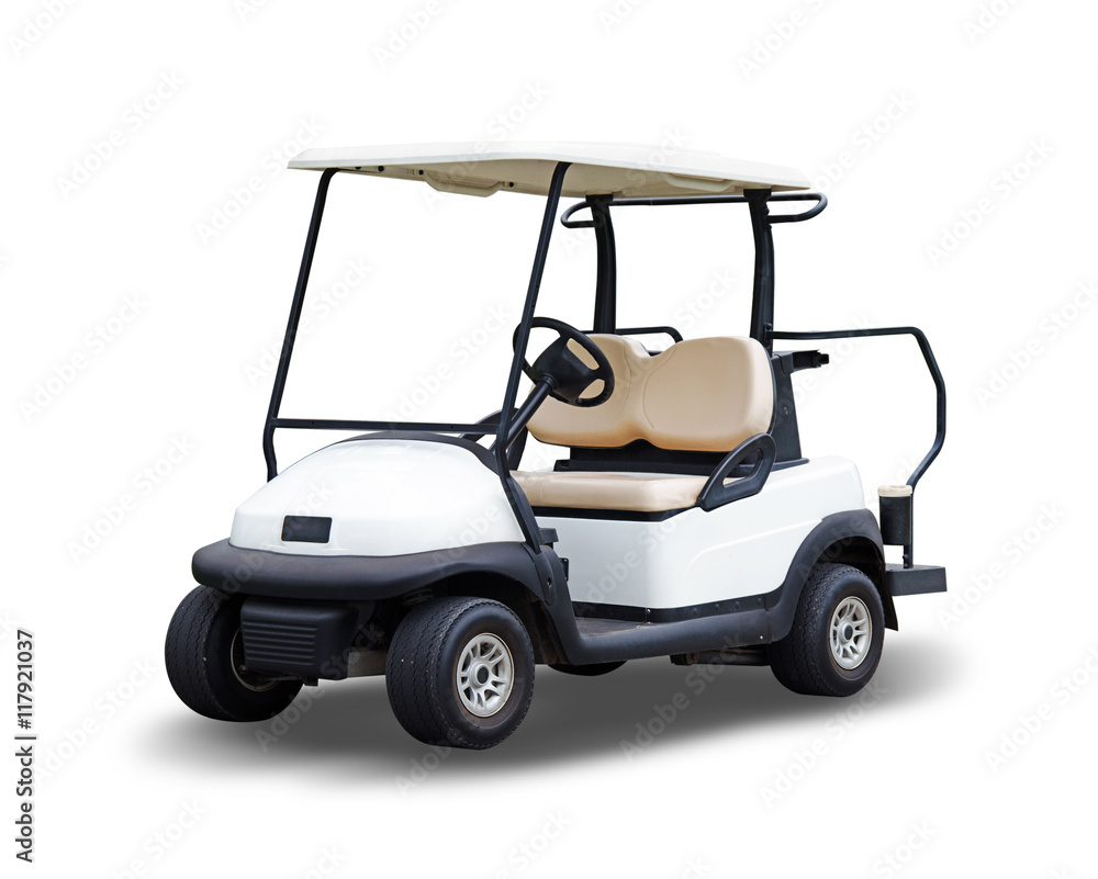 Golf cart golfcart isolated on white background