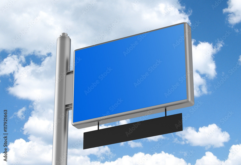 Fototapeta premium Outdoor Advertising Displays. Rolling Poster Display 3D Illustration. Advertising Industry Object.