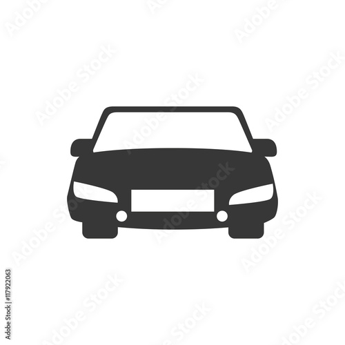 Fototapeta Naklejka Na Ścianę i Meble -  car auto front icon vector graphic