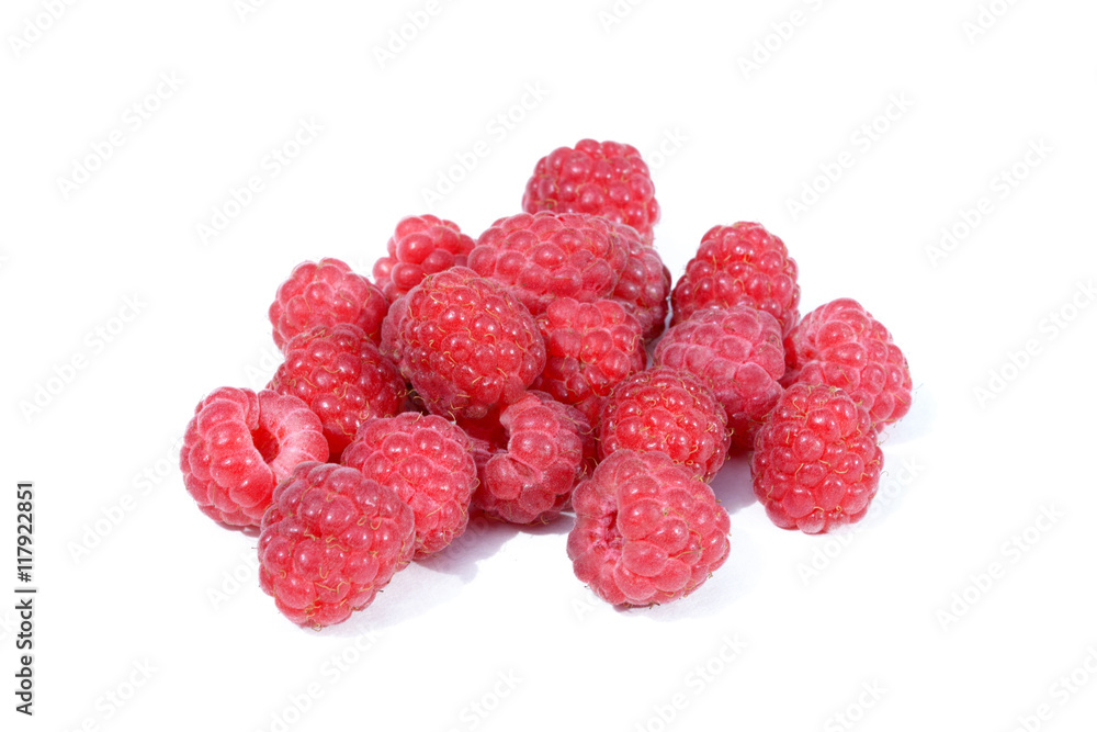 Ripe raspberry isolated on white background Ripe raspberry isolated on white background