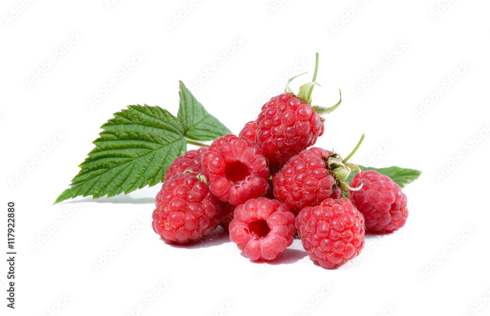 Ripe raspberry isolated on white background Ripe raspberry isolated on white background