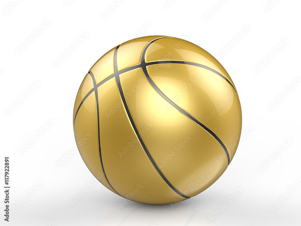 golden basketball ball