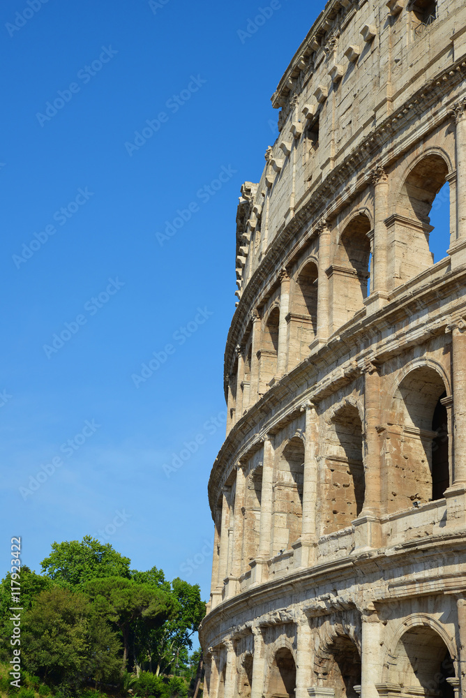 Flavian Amphitheatre or Colosseum in Rome, Italy