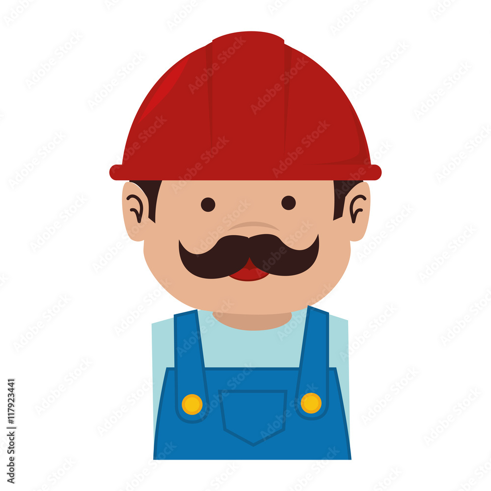 man helmet service mustache icon vector graphic man helmet service mustache icon vector graphic