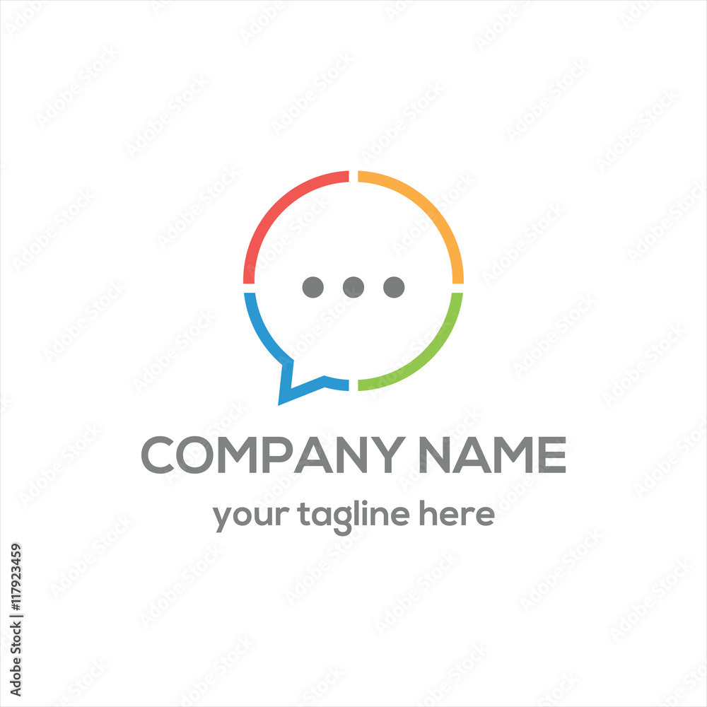 Chat Bubble Logo Vector Chat Bubble Logo Vector