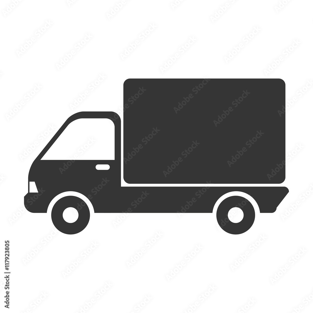cargo truck delivery icon vector graphic