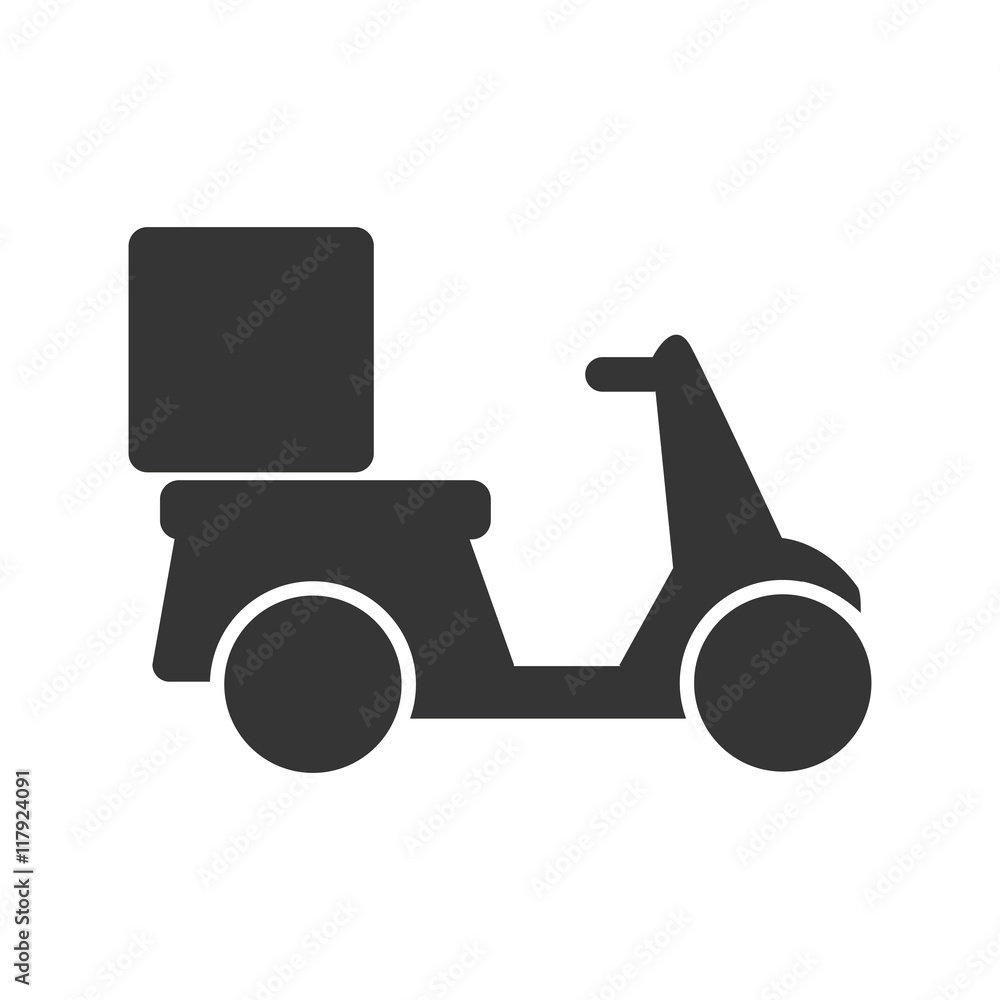scooter transport delivery icon vector graphic scooter transport delivery icon vector graphic