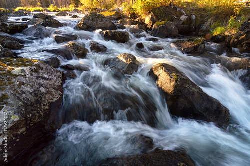 Rakhmanovskoe River in East Kazakhstan  Altai mountains 