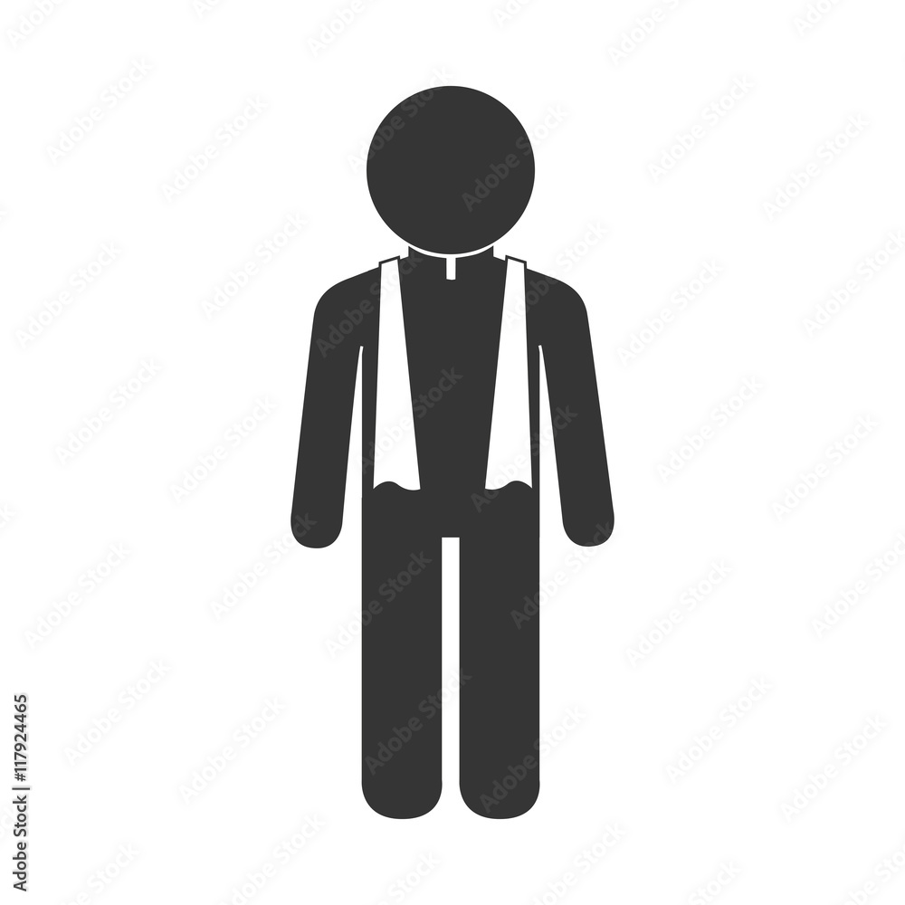 priest reveredn chaplain icon vector graphic priest reveredn chaplain icon vector graphic