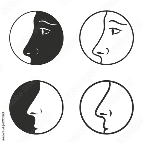 Nose icon set