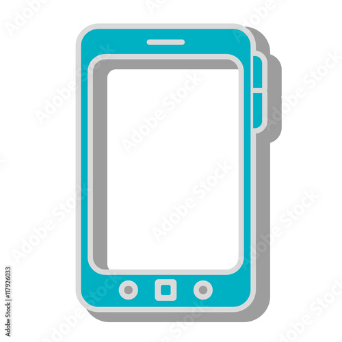 smartphone screen mobile icon vector graphic