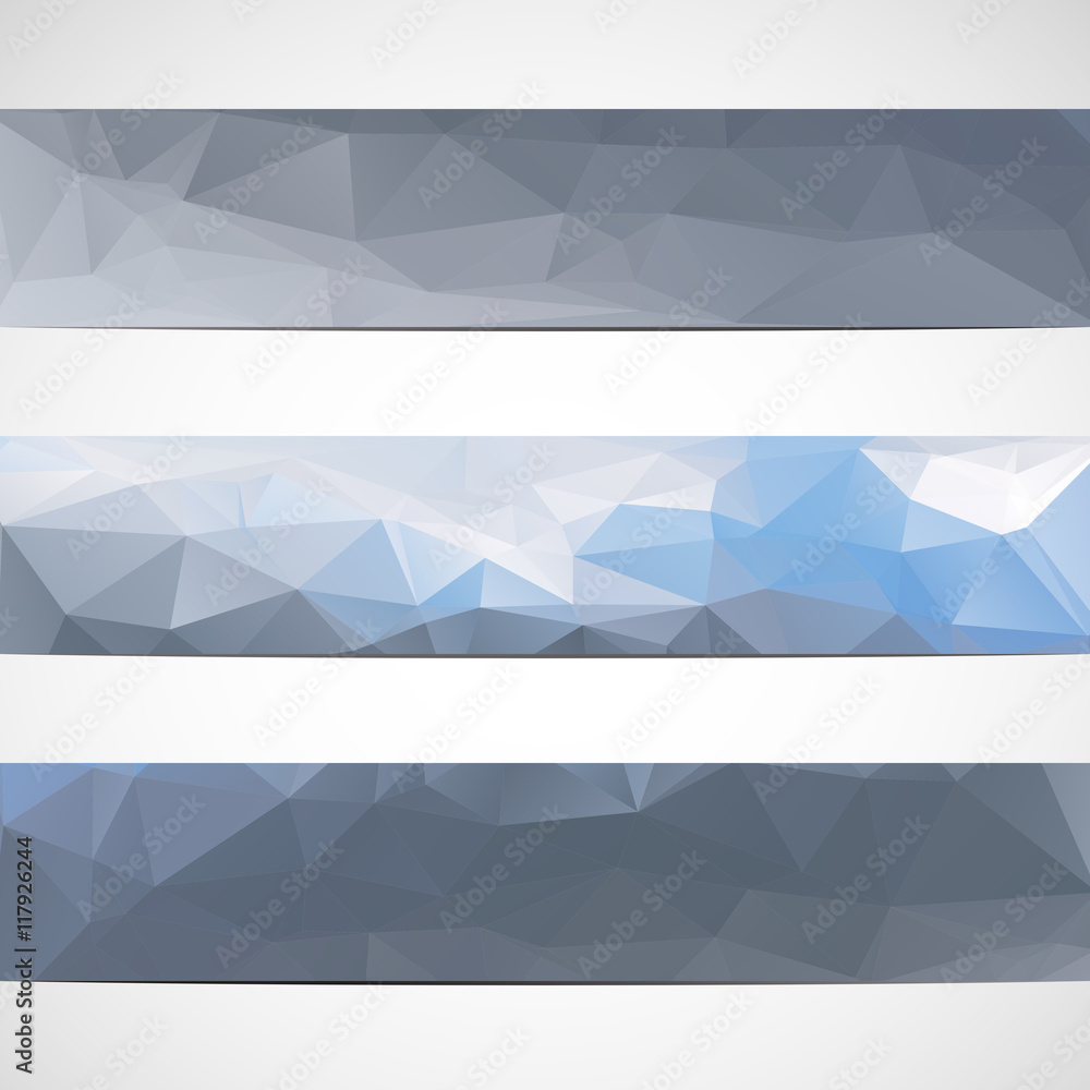 Abstract banners in blue colors. Abstract banners in blue colors.