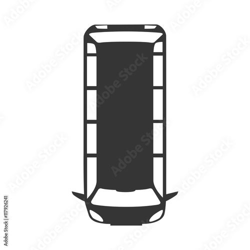 van vehicle top icon vector graphic