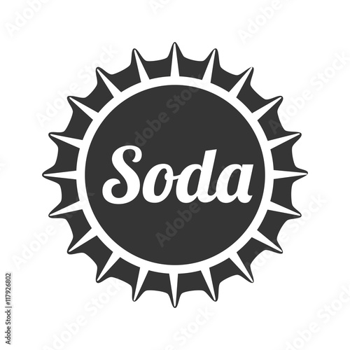 cap soda drink icon vector graphic
