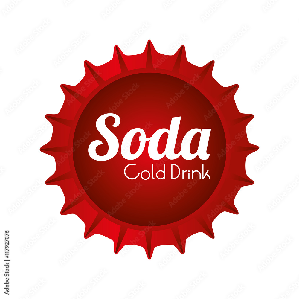 cap soda drink icon vector graphic cap soda drink icon vector graphic