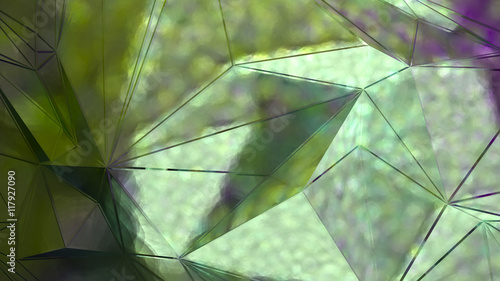 abstract green background. glare on the glass