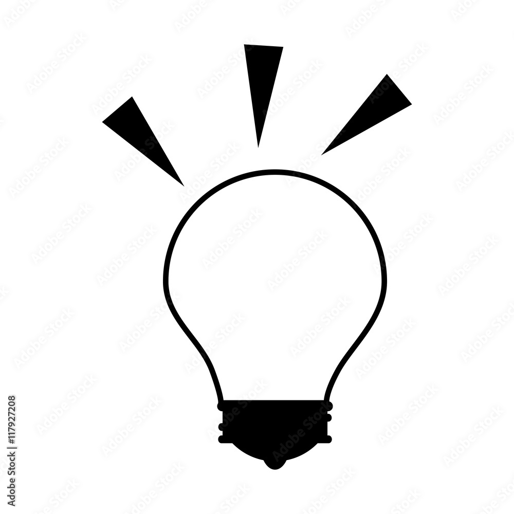 bulb light idea icon vector graphic bulb light idea icon vector graphic
