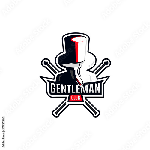 Modern gentleman logo.