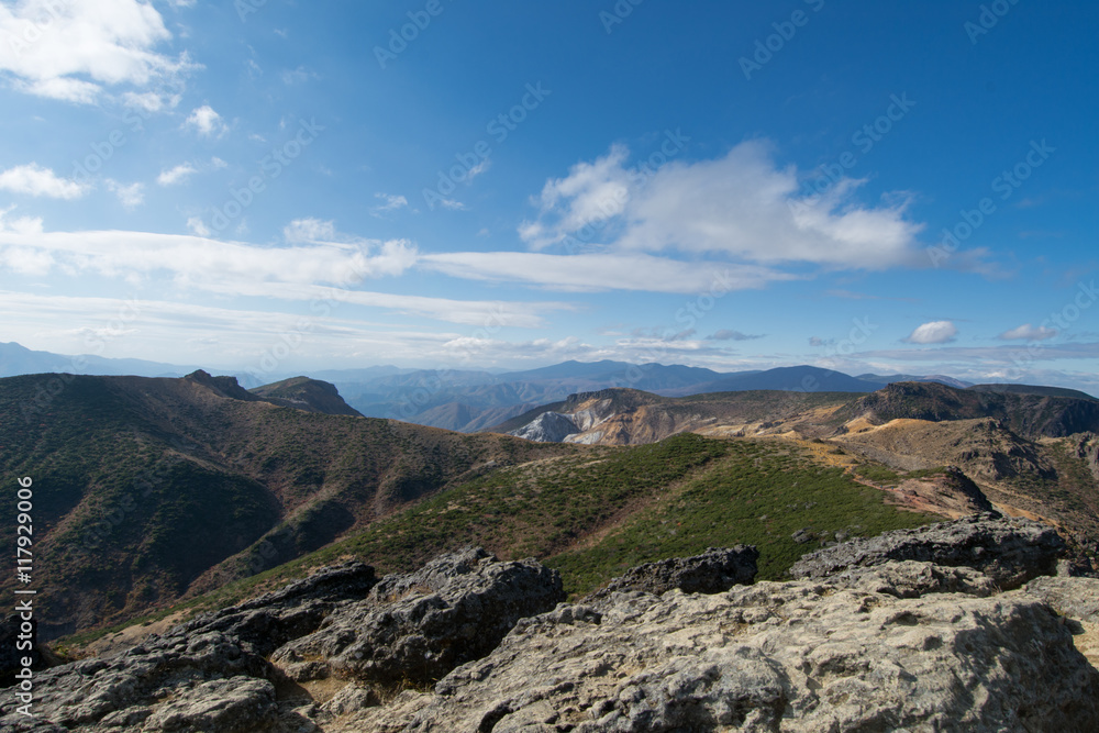 安達太良山頂からの風景