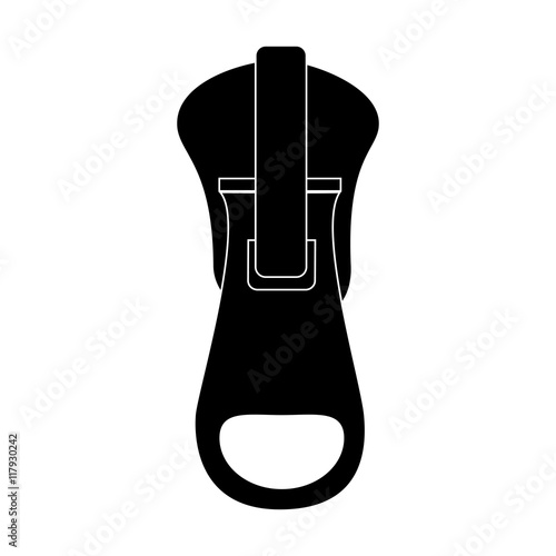 zipper zippered zip style teeth sewing textile vector graphic isolated and flat illustration