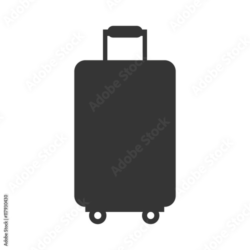 bag case travel modern baggage suitcase vacation vector graphic isolated and flat illustration