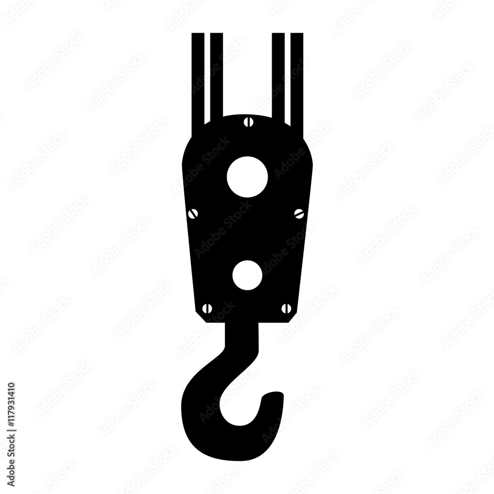 hook crane hang pull metal equipment work industry construction vector graphic isolated illustration hook crane hang pull metal equipment work industry construction vector graphic isolated illustration