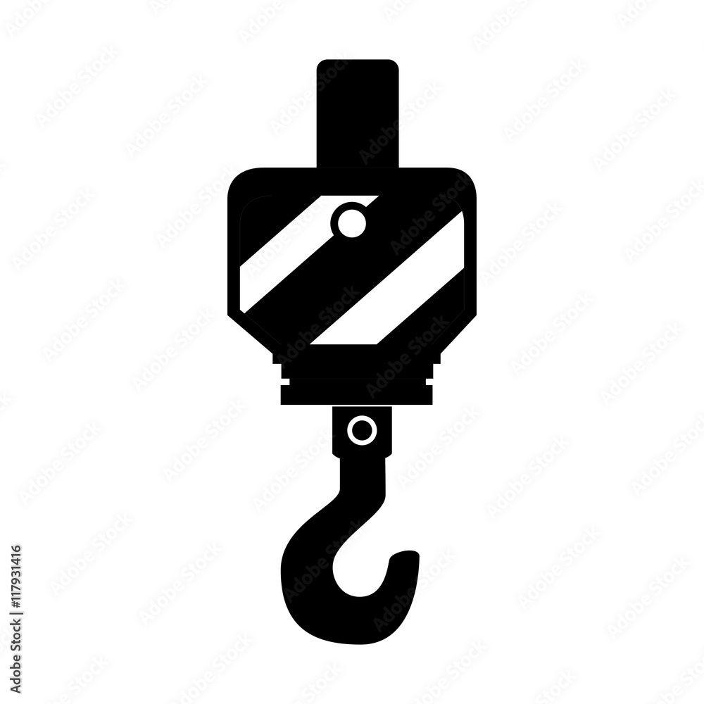 hook crane hang pull metal equipment work industry construction vector graphic isolated illustration hook crane hang pull metal equipment work industry construction vector graphic isolated illustration