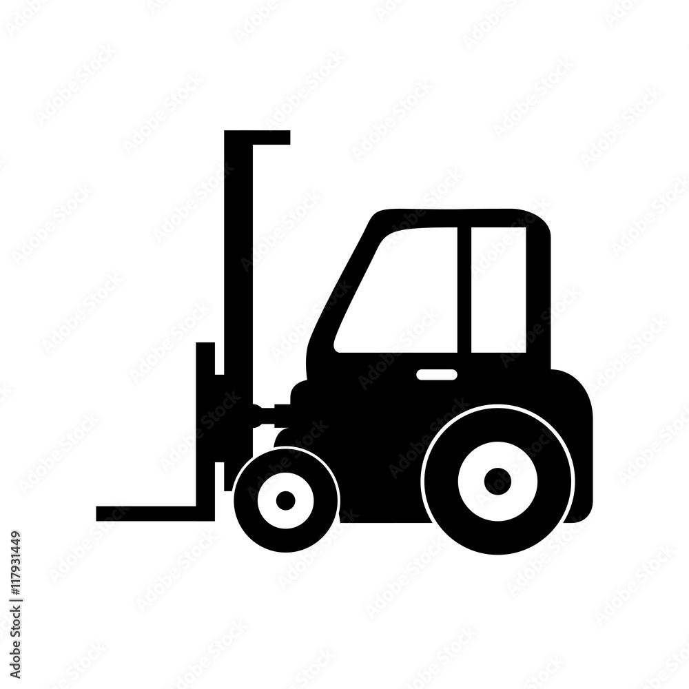 lift truck fork cargo hydraulic machine industrial vector graphic isolated illustration lift truck fork cargo hydraulic machine industrial vector graphic isolated illustration