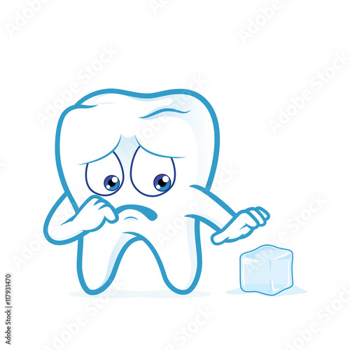 Sensitive tooth scared of a ice