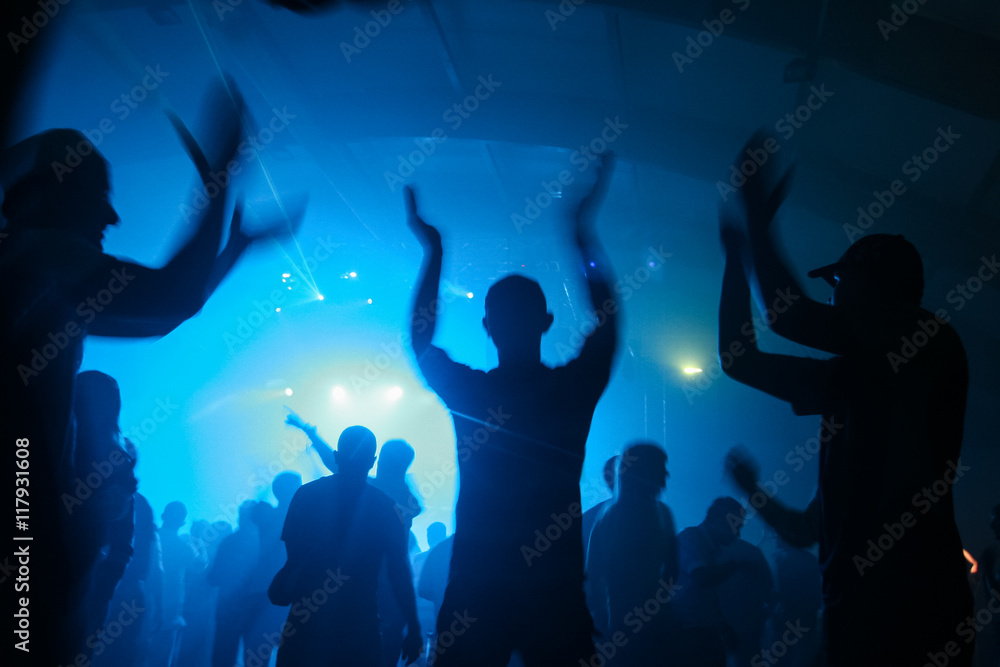 People having fun in a disco