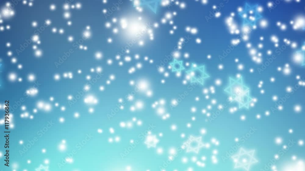 Abstract blue background with falling lights and Jewish stars. HD Israeli animation for Jewish holidays Hannukah, Pesach, Rosh Hashanah, Purim Abstract blue background with falling lights and Jewish stars. HD Israeli animation for Jewish holidays Hannukah, Pesach, Rosh Hashanah, Purim