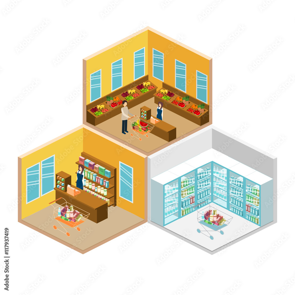 isometric shop isometric shop